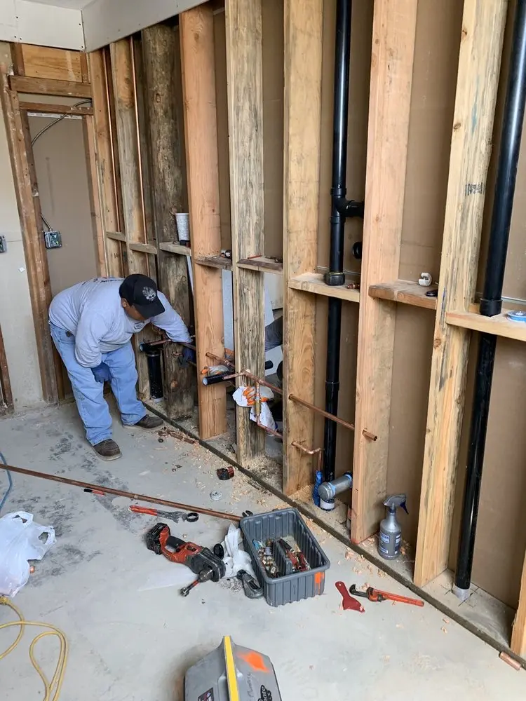 Commercial rough-in plumbing for Trenchless Sewer Repair in Cedar Grove